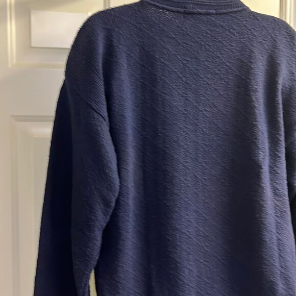 Scottish Isle Men’s Navy Embroidered Golf Crewneck Sweater by Bernette-Lg - Picture 10 of 16